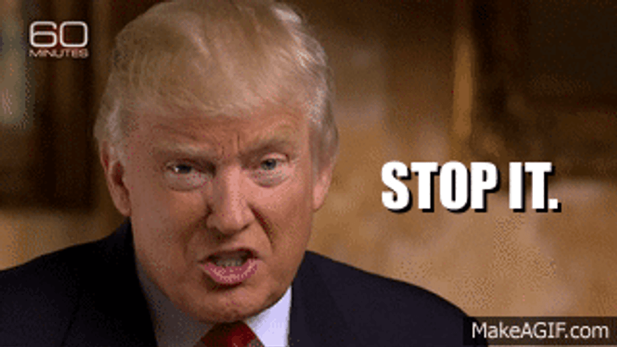 Stop It Donald Trump GIF