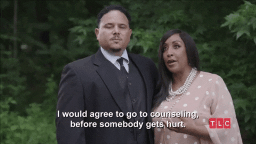 Stop It Get Some Help Couple GIF