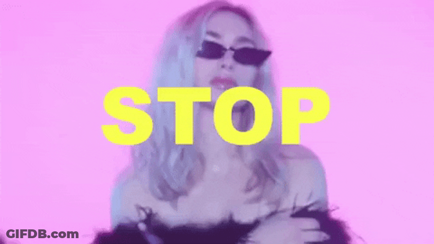 Stop It Get Some Help Girl GIF