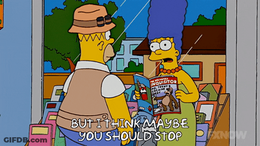 Stop It Get Some Help Simpsons GIF