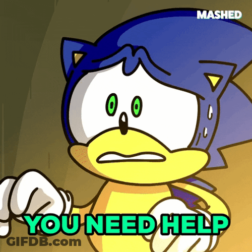 Stop It Get Some Help Sonic GIF