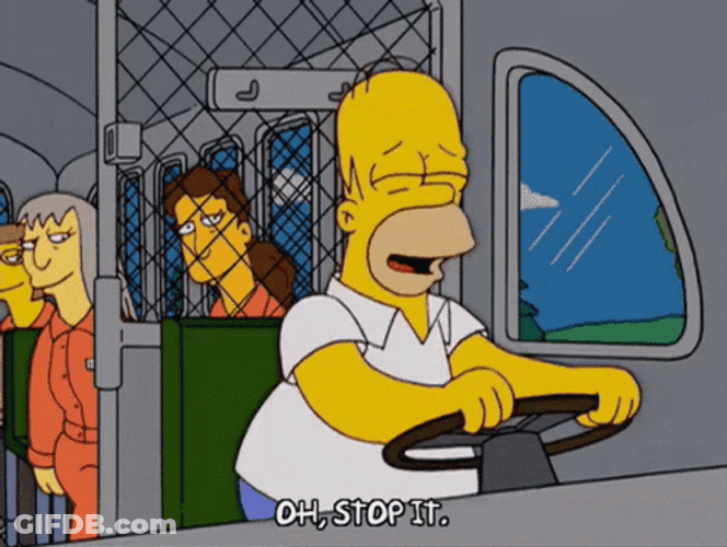 Stop It Homer Simpsons GIF