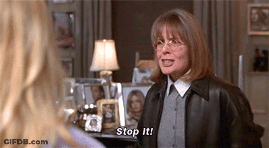 Stop It Hysterical Diane Keaton GIF