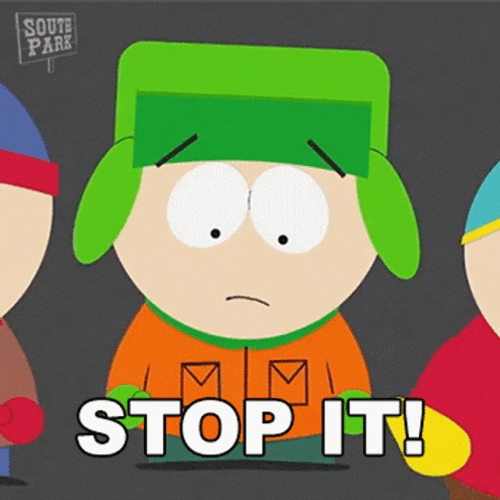 Stop It Kyle Broflovski South Park GIF