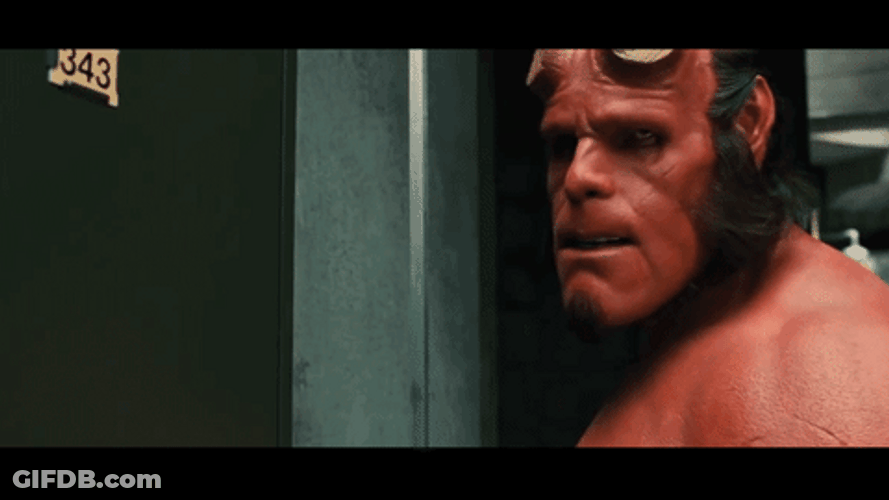 Stop It Right Now Hellboy GIF