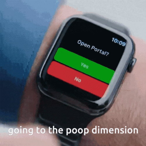 Stop Pooping In Every Dimension GIF
