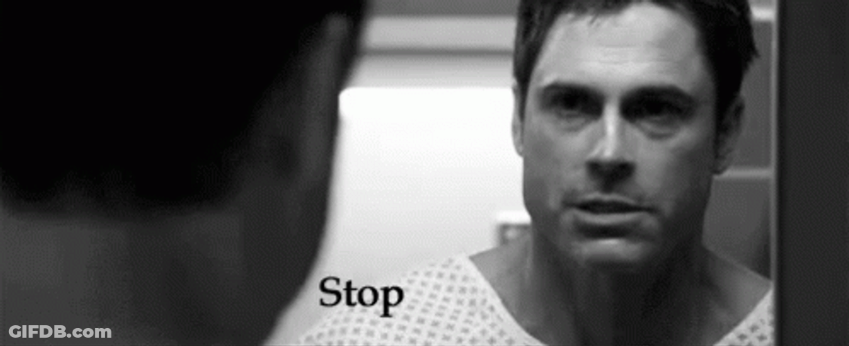 Stop Pooping Rob Lowe Dark Room GIF