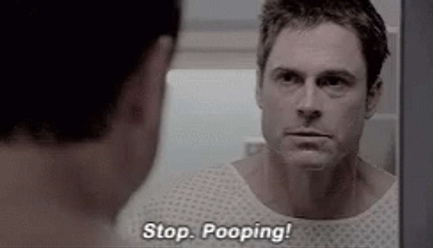 Stop Pooping Rob Lowe Self Advice GIF