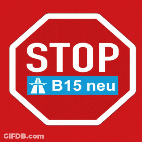 Stop Sign Saying Stop B15 Neu GIF