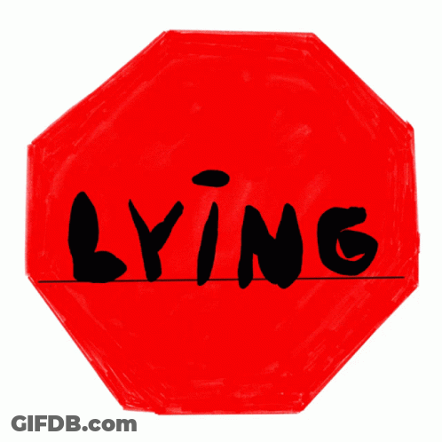 Stop Sign With Blaming In Black GIF