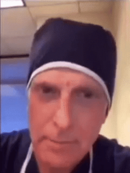 Stop The Cap Doctor Stacking Blue Cap GIF