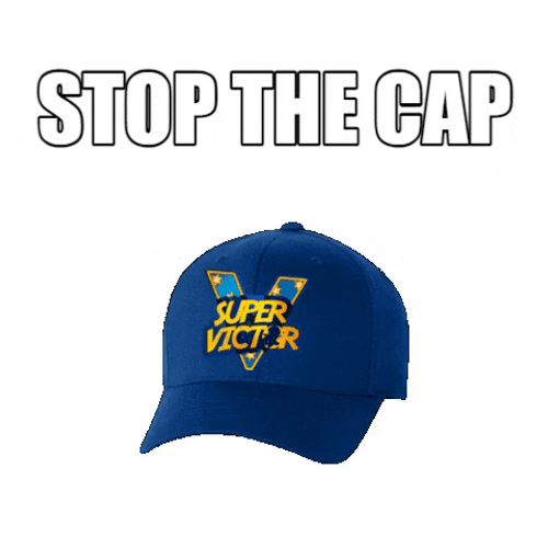 Stop The Cap Flashing Blue Bullcap GIF