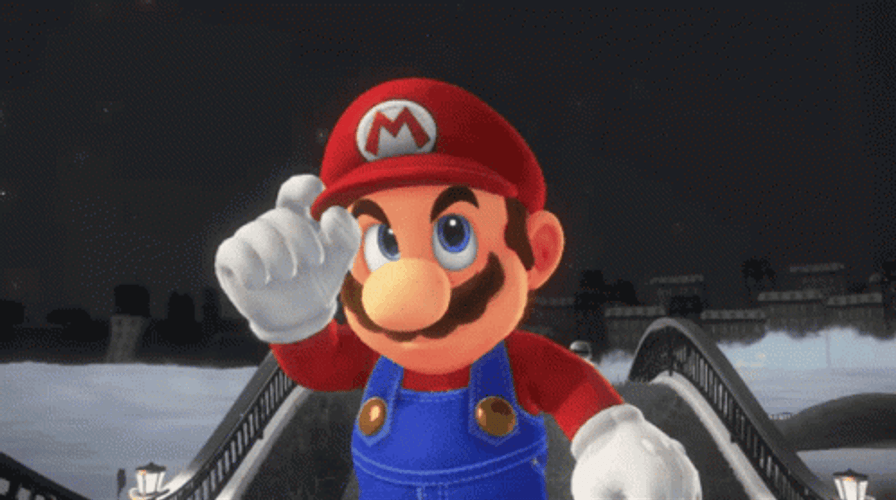 Stop The Cap Super Mario Flexing Cap GIF