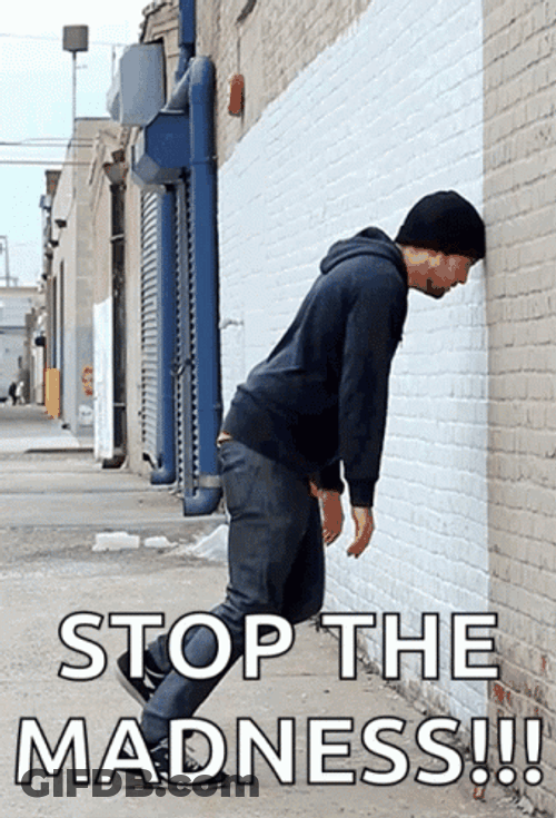 Stop The Madness Insane GIF
