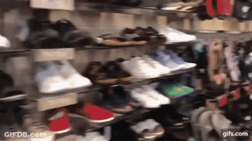 Store With Shoes And Sandals GIF