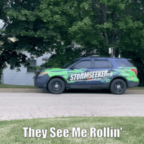 Storm Chaser Vince Waelti On Scooter GIF
