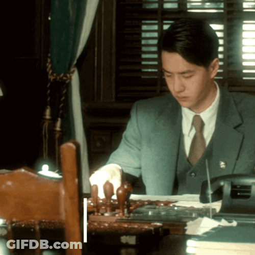 Storm Chaser Wang Yibo Organizing Papers GIF