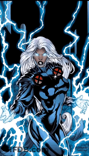 Storm Surrounded By Lightning Bolts GIF