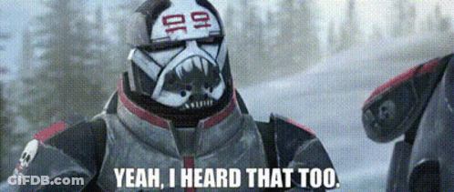 Storm Trooper Saying Yeah I Heard That GIF