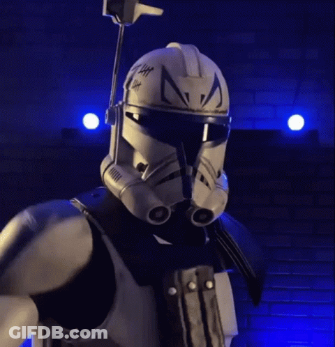 Stormtrooper Costume Close Up GIF