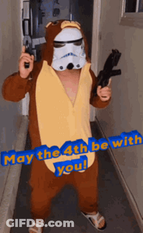 Stormtrooper Costume May The 4Th Be With You GIF