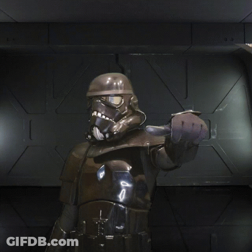 Stormtrooper Giving Thumbs Down GIF