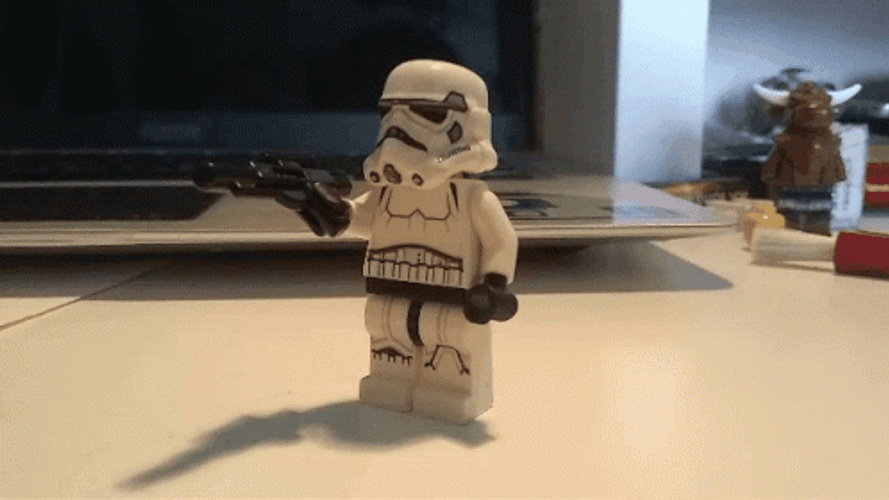 Stormtrooper Lego Breaking GIF