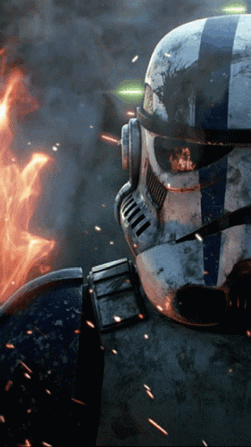 Stormtrooper On Fire GIF