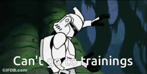 Stormtrooper Saying Can't Go To Trainings GIF