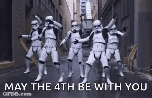 Stormtroopers Dancing In A Row GIF