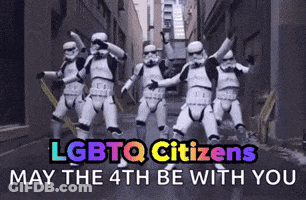 Stormtroopers Dancing With LGBTQ May The 4Th GIF