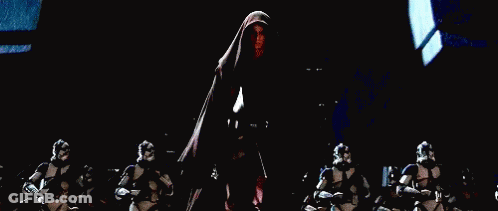 Stormtroopers Standing In Dark Room GIF