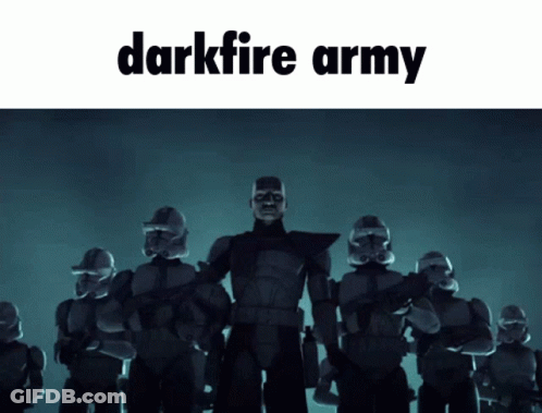 Stormtroopers With Darkfire Army GIF