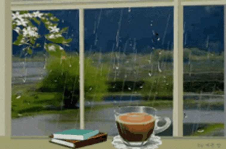 Stormy & Rainy Good Morning GIF