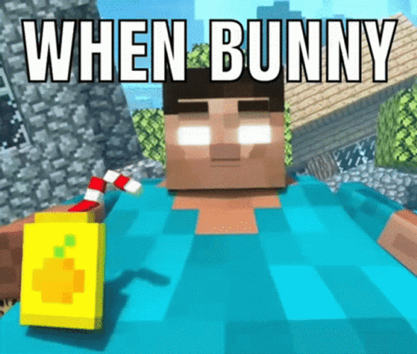 Stout Herobrine Eating Minecraft GIF