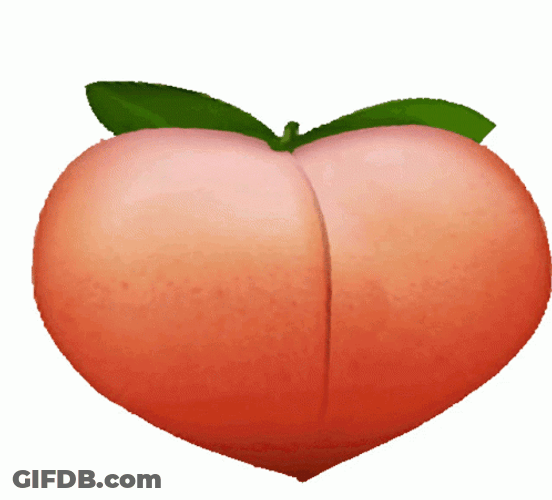 Stout Plump Peach Bouncing GIF