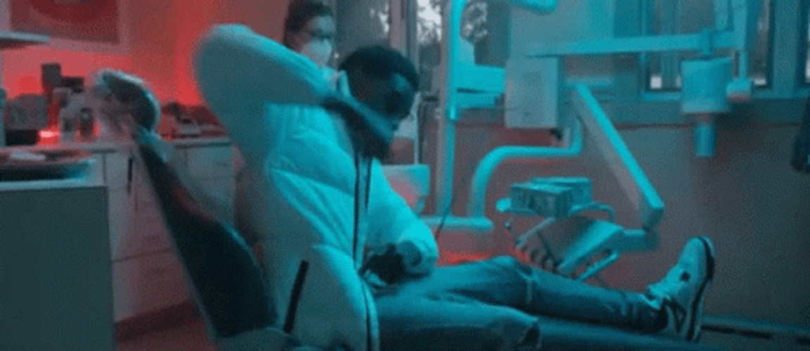 Straight Arm Pulldown In The Dentist Chair GIF