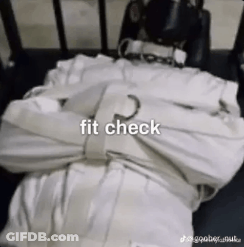 Straight Jacket Fit Check GIF