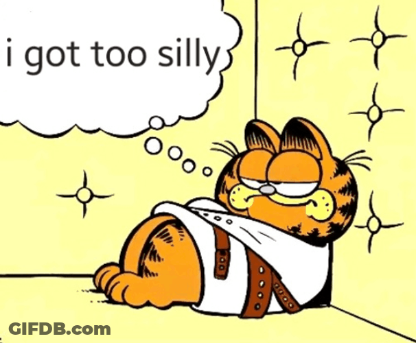 Straight Jacket Garfield Chilling GIF
