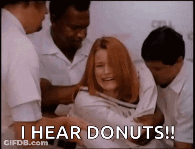 Straight Jacket I Hear Donuts GIF