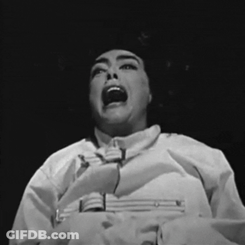 Straight Jacket Scared Lady Screaming GIF