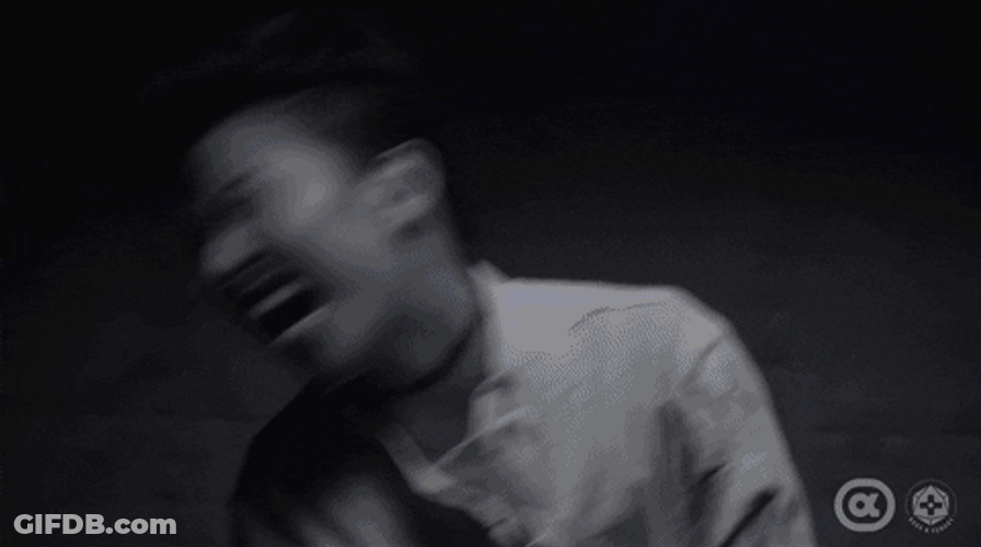 Straight Jacket Screaming Man GIF