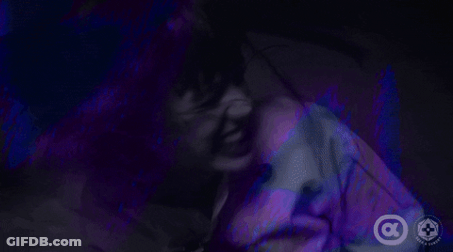 Straight Jacket Trippy Woman Screaming GIF