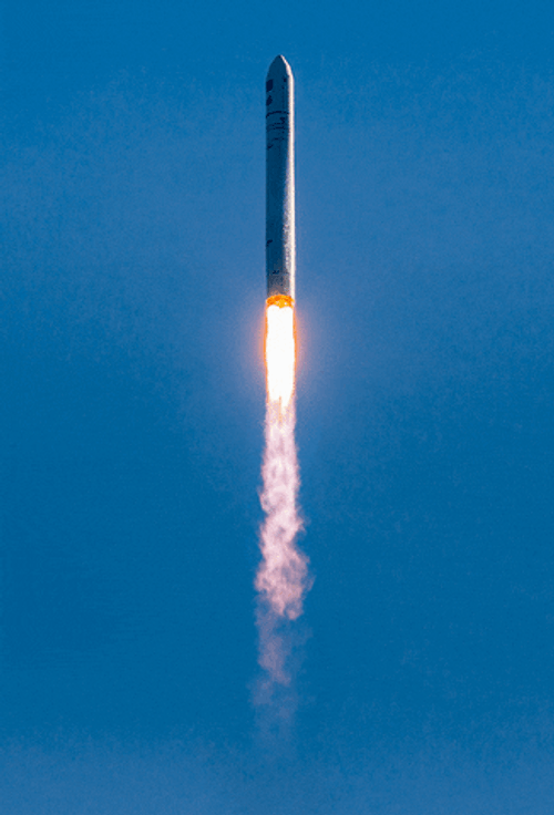 Straight Rocket Ascension GIF