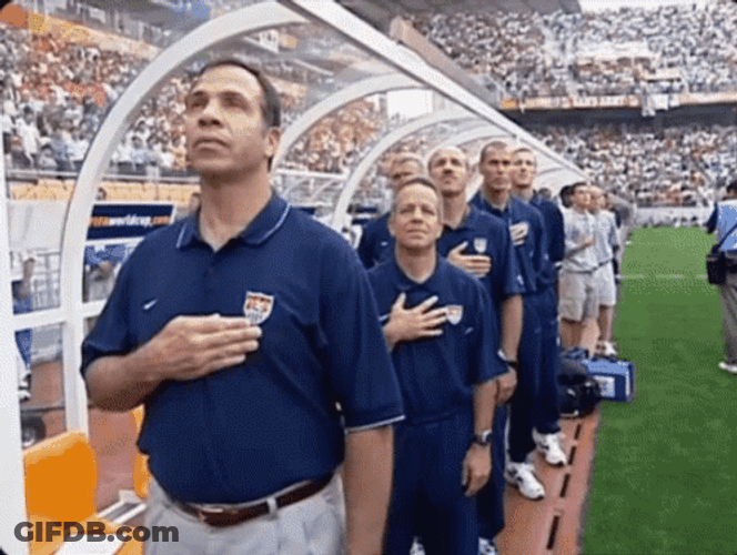 Straight Stand National Anthem GIF