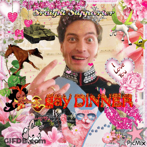 Straight Supporter Boy Dinner GIF