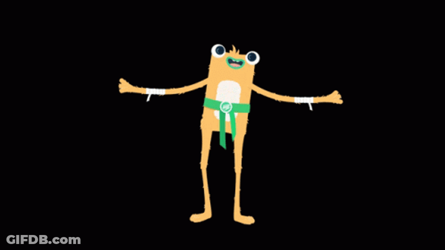 Strange Creature Doing Ickey Shuffle GIF