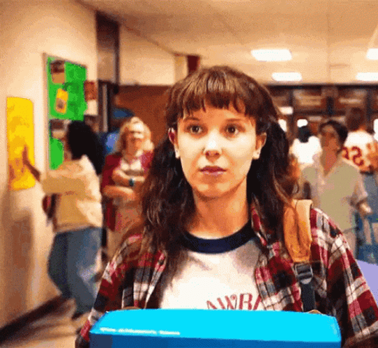 Stranger Things 4 Eleven Waving GIF