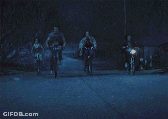 Stranger Things Bike Riding Adventure GIF