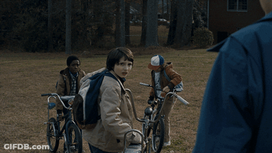 Stranger Things Bike Team GIF